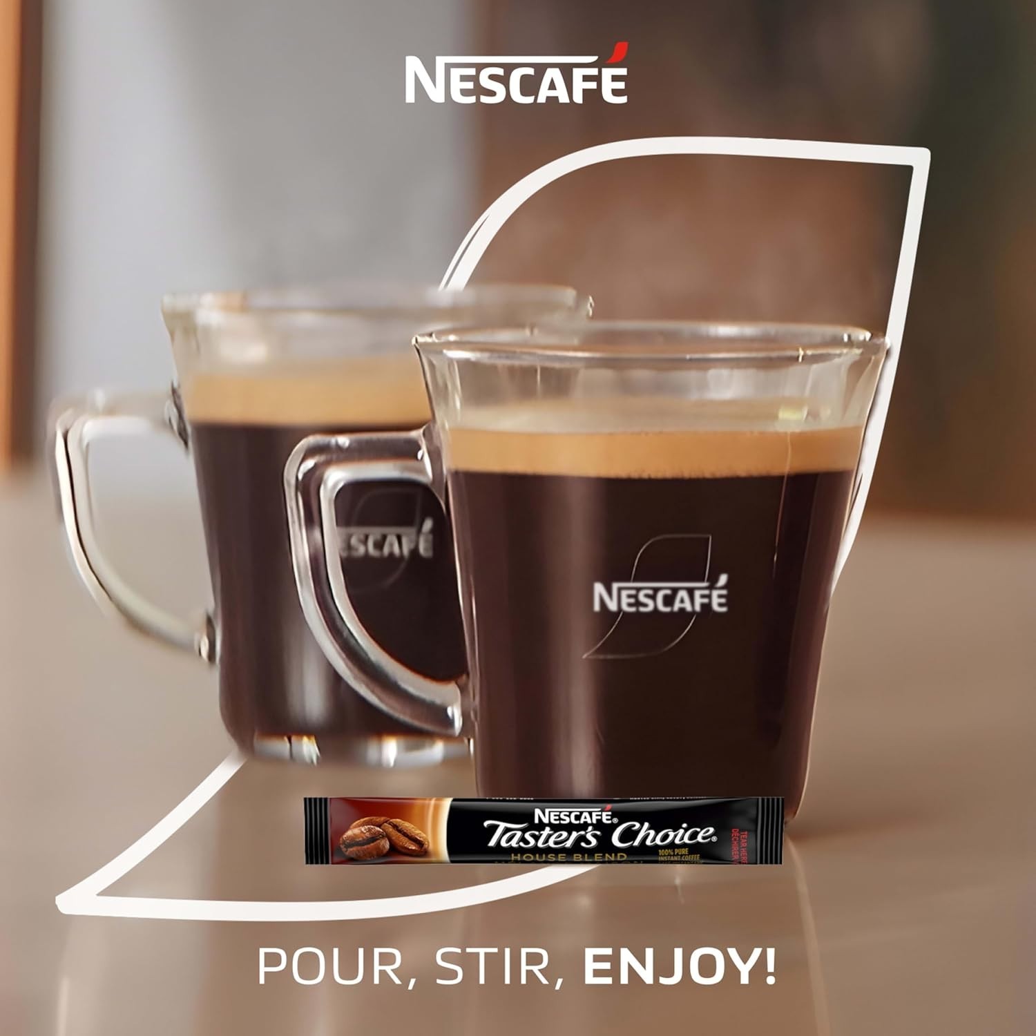 160 Packets Taster’s Choice House Blend Instant Coffee Single Serve Nescafe NEW