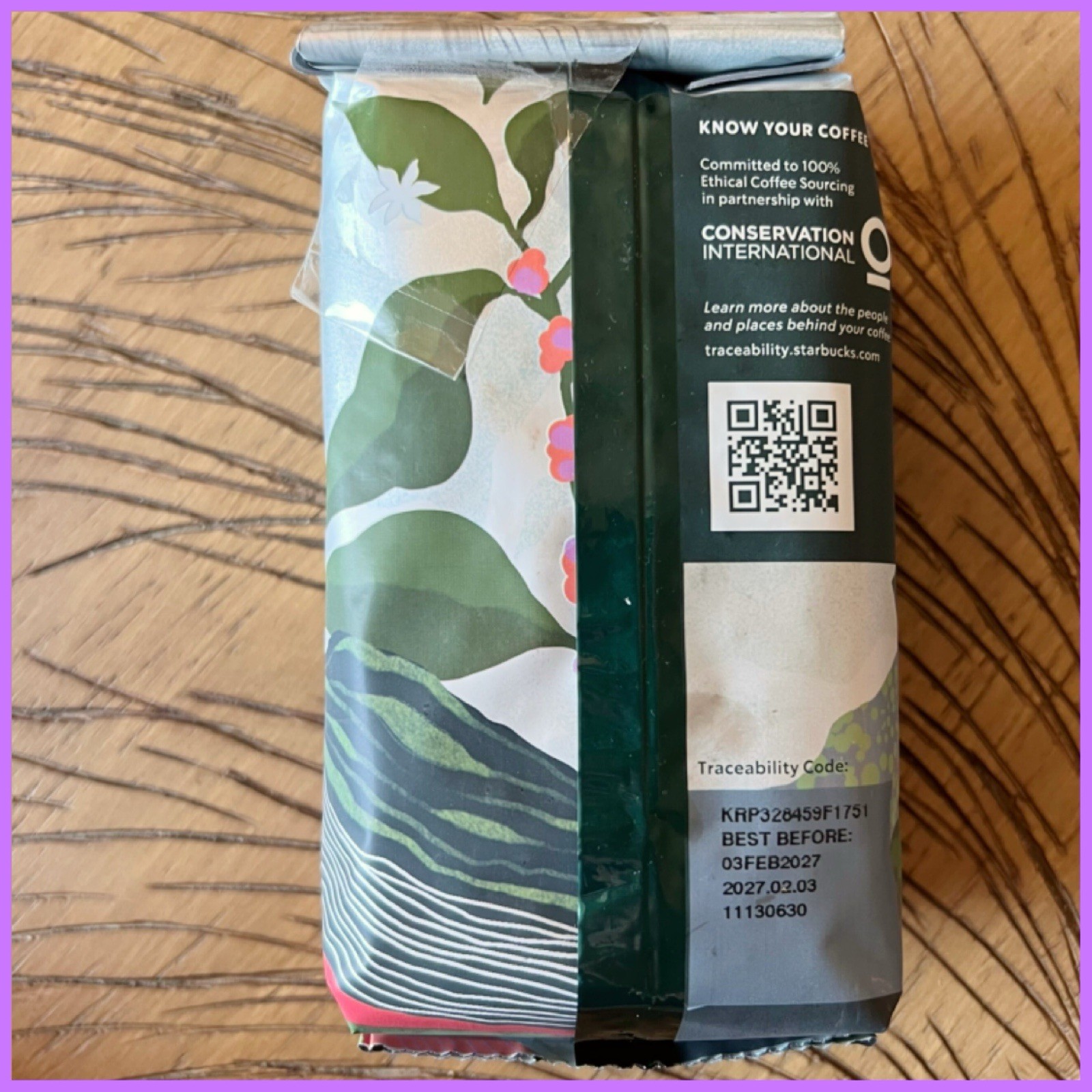 Starbucks 100% Kona Coffee Whole Bean 8.8oz Bag Hawaii New Exp Feb 2027