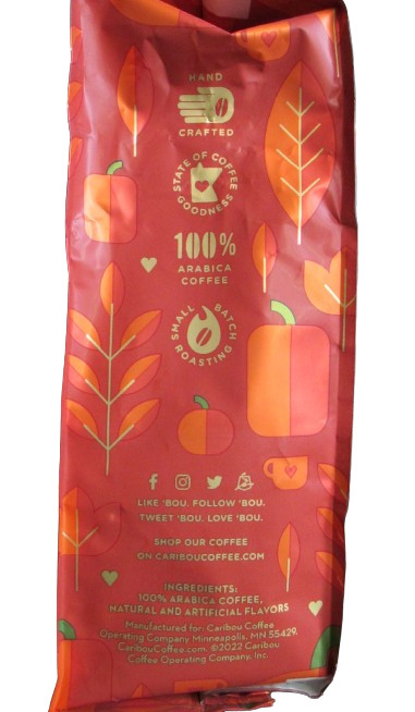 Caribou Coffee Pumpkin Love Flavored Ground Medium Roast Coffee 11 oz (311g)