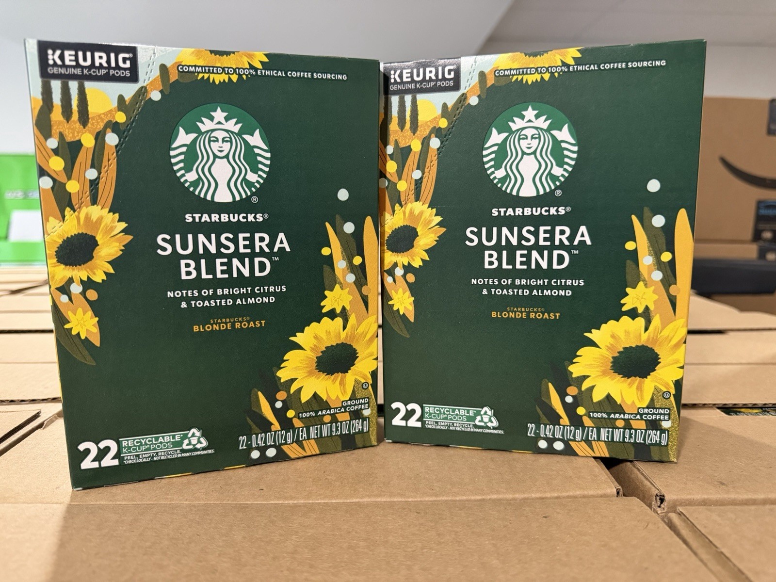 Starbucks Sunsera Blend Blonde Roast Keurig Coffee K-Cup Pods 44ct