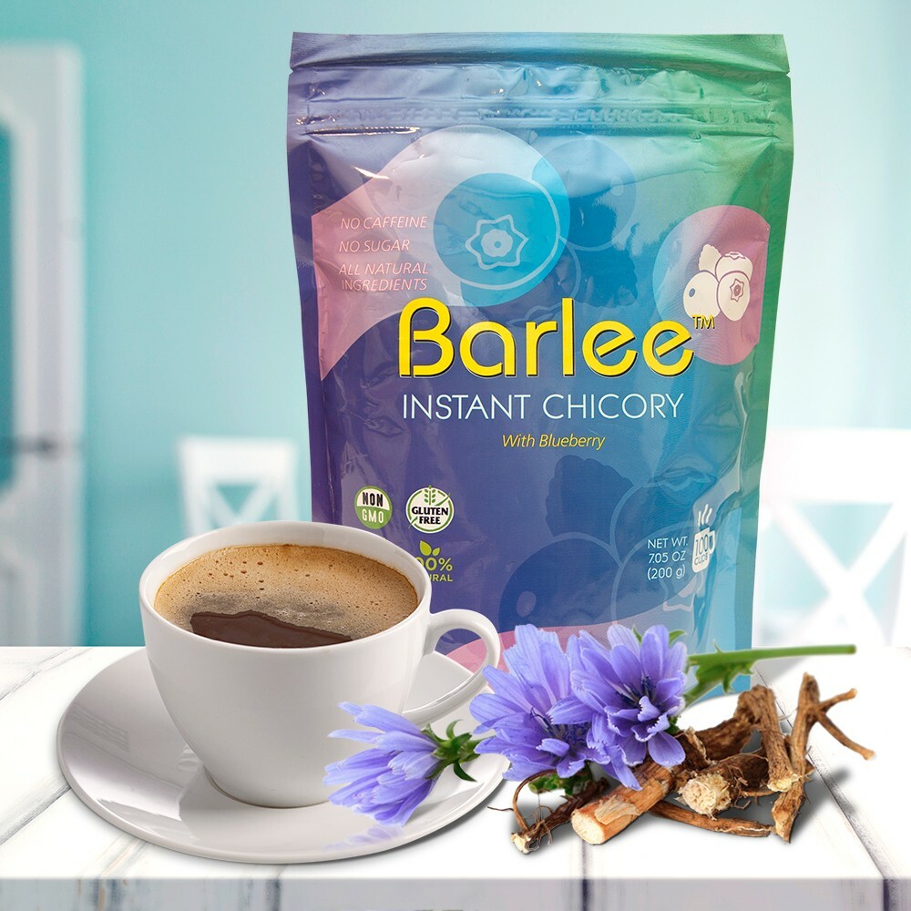 Barlee, Instant Chicory with Blueberry, Coffee Substitute, Caffeine Free 7.05 oz