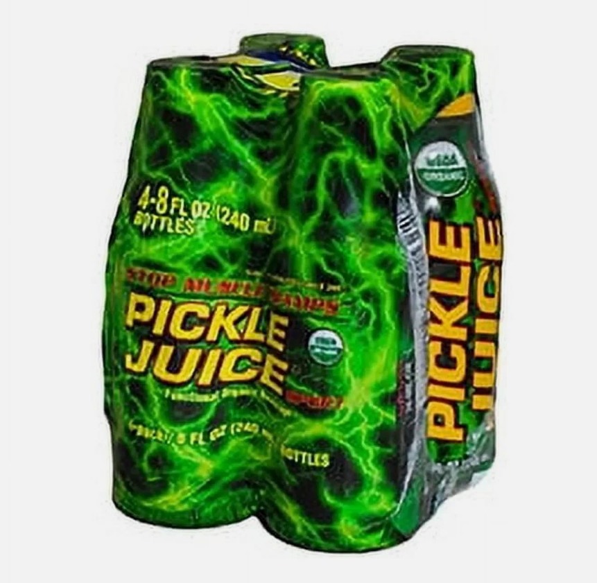 Pickle Juice Liquid Sport Drink, Stops Cramps, 8 oz, 4 Pack
