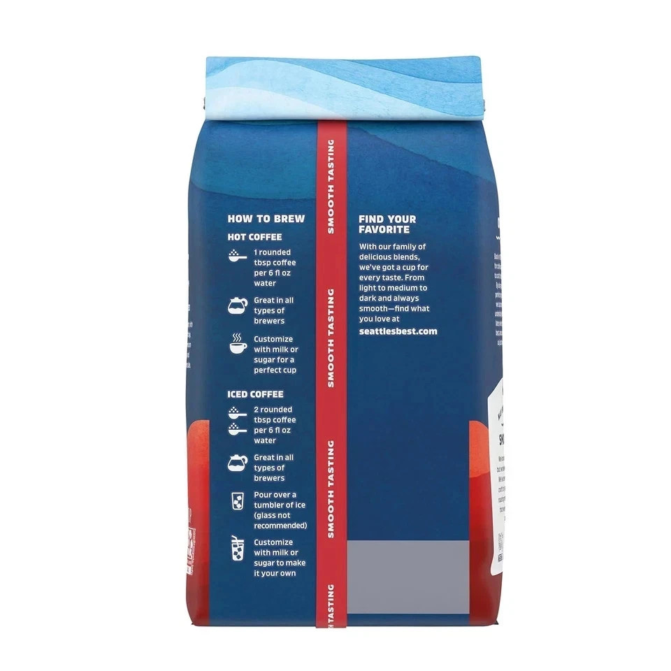 Seattle’s Best Coffee, Post Alley, Dark Roast, Ground Coffee, 100% Arabica 12 oz