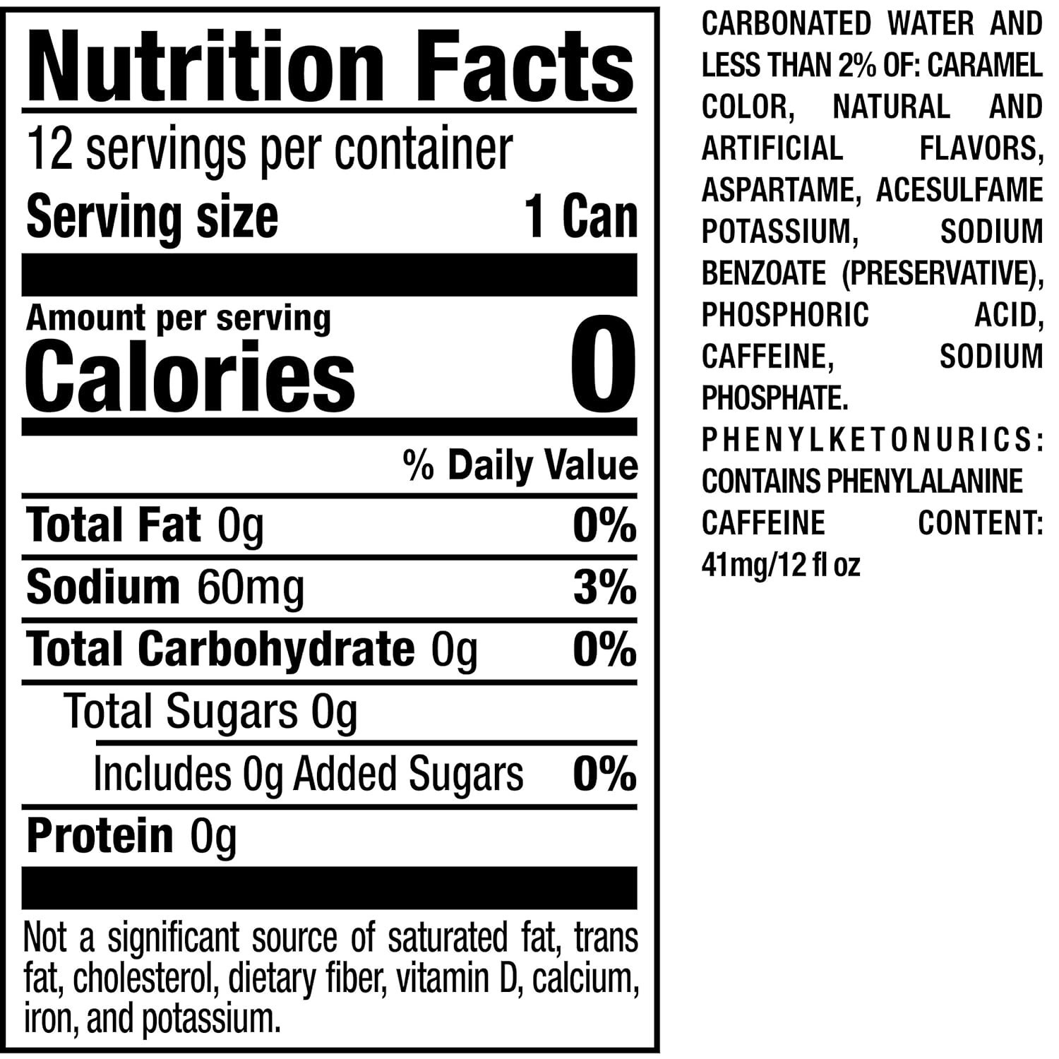 Pack of 24 Zero Sugar Cream Soda – 12 Fl Oz Cans, Refreshingly Bold Flavor