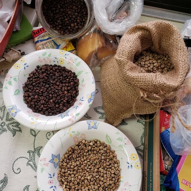 Maui Mokka 5 lb green unroasted coffee beans, screen size 11