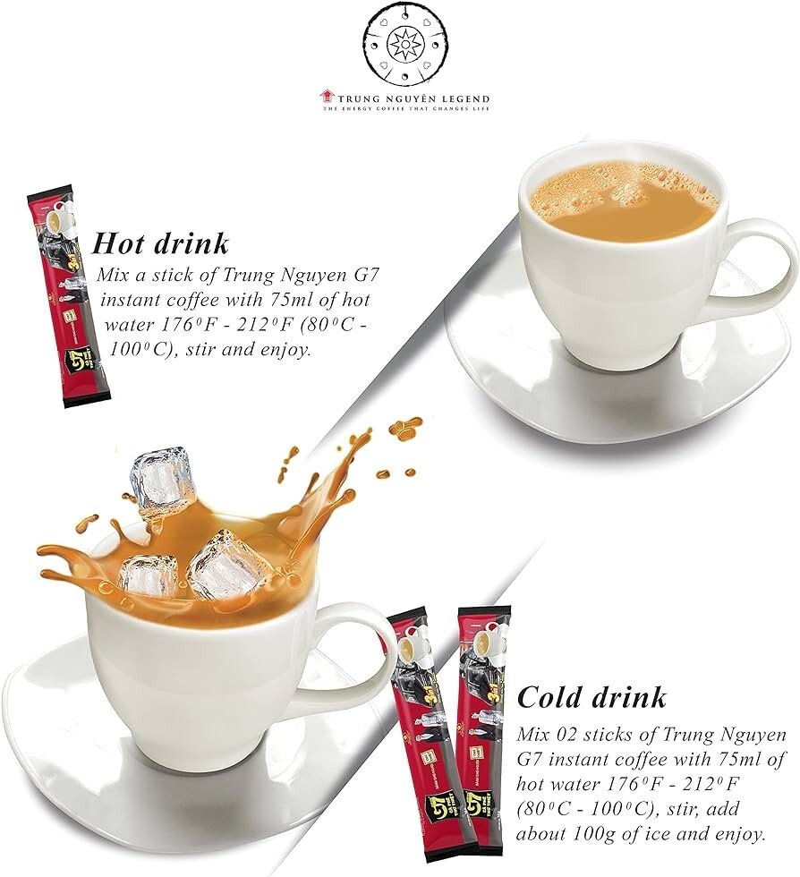 G7 3-In-1 Instant Vietnamese Coffee 100 Sticks x 16g~ 12/02/2025~SALE