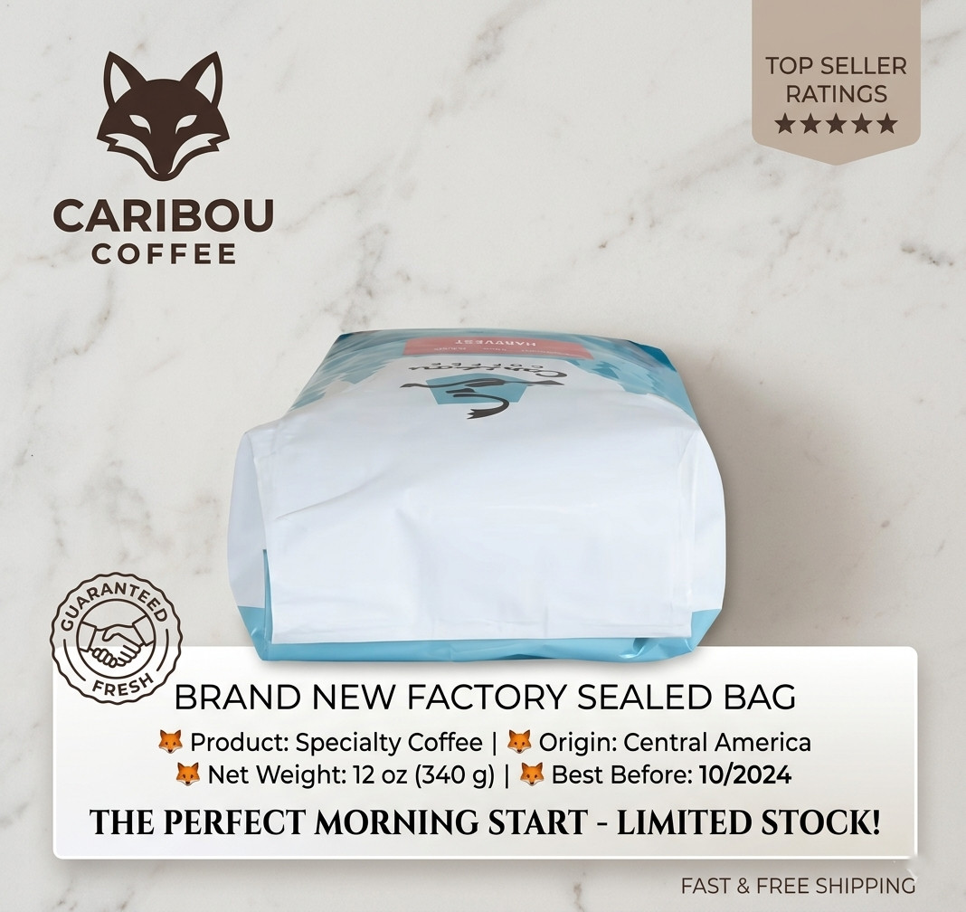 Caribou Dark Roast Ground Coffee Mahogany 40 oz Free Shipping