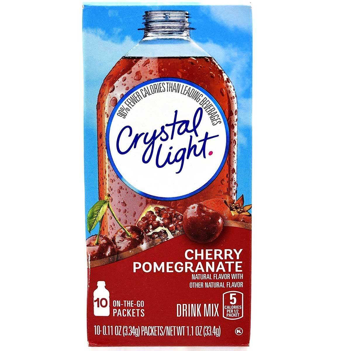 Crystal Light Cherry Pomegranate Drink Mix Powder Packets – 10 Ct – EACH