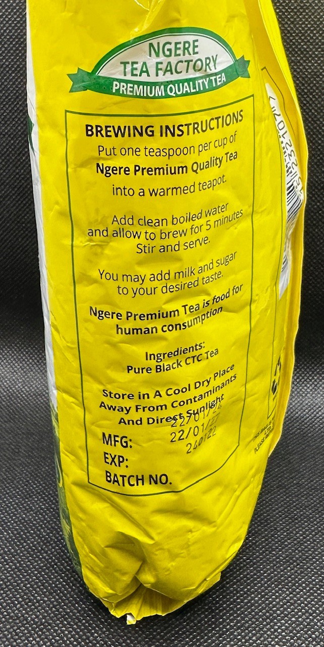KTDA Kenya Tea Development Agency PFI 100% Kenyan Ngere Factory 1.1lbs 500g NEW