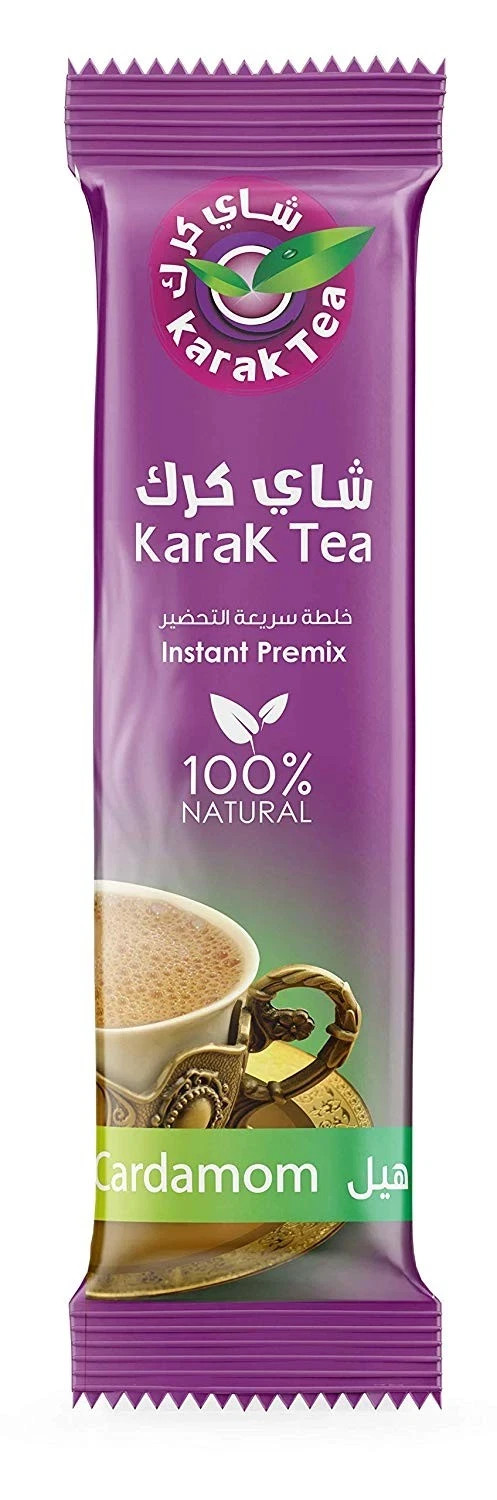 Karak Tea Instant Premix Cardamom Flavor Indian Chai – 10 Sticks Box
