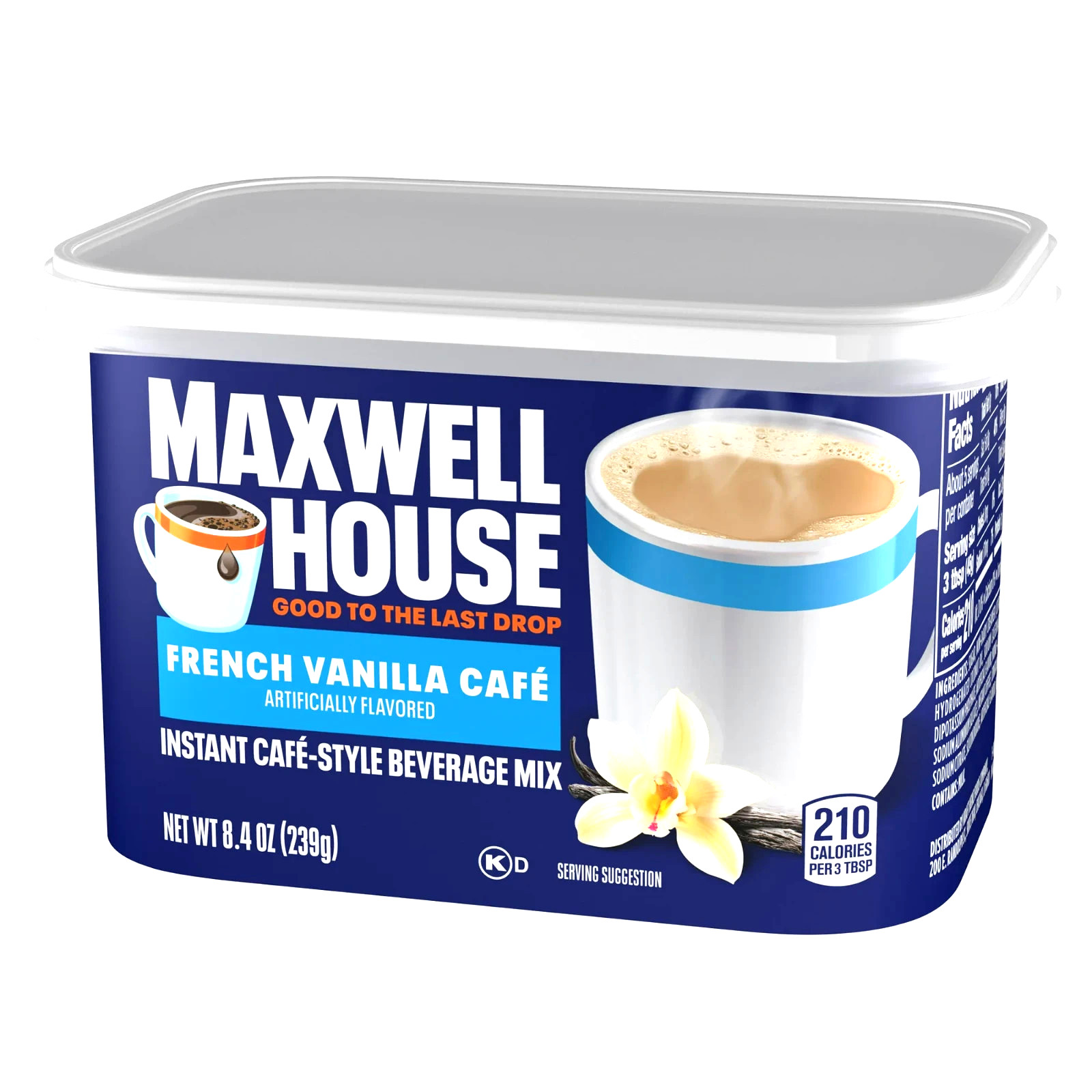 Maxwell House International French Vanilla Latte Cafe 8.4 oz ( Pack of 16 )