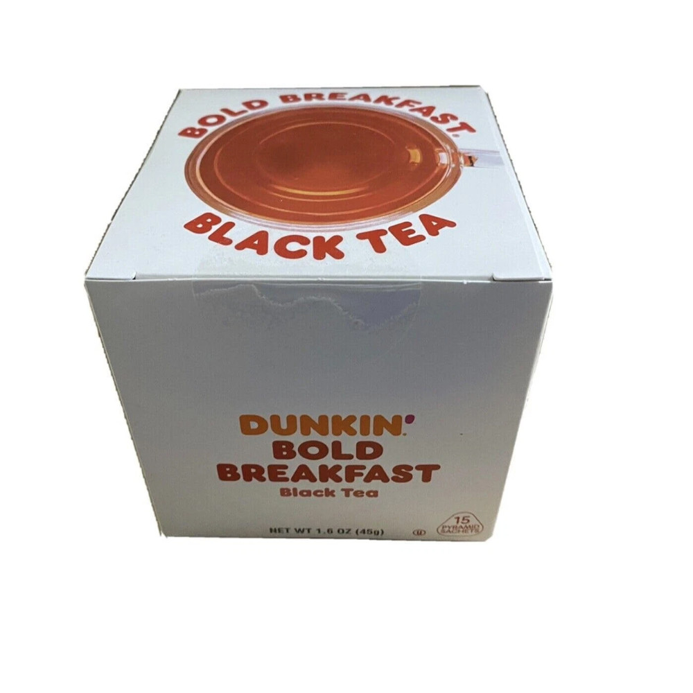 Dunkin Bold Breakfast Black Tea 180 Tea Bags (12 Boxes of 15)