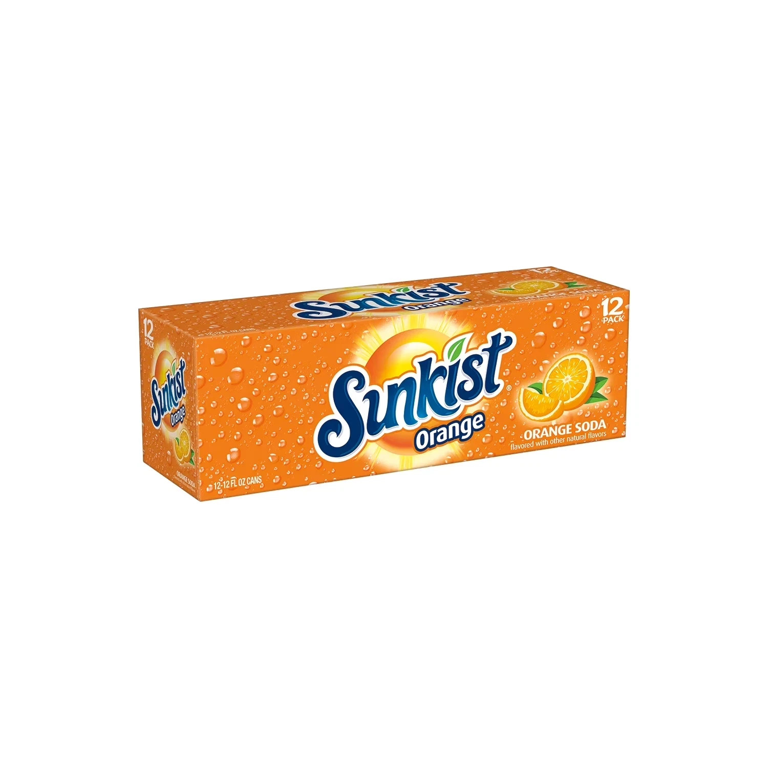Sunkist Orange Soda Pop, 12 fl oz, 12 Pack Cans