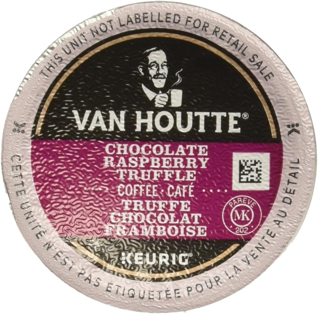 Van Houtte, Raspberry Chocolate Truffle, Single-Serve Keurig K-Cup Pods, Ligh…