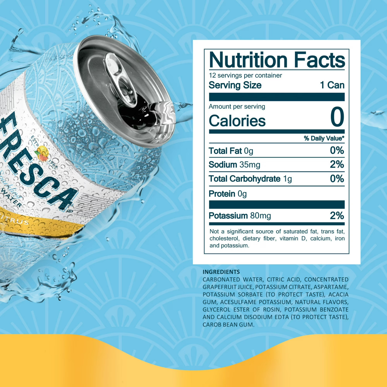 Fresca Citrus Soda Pop Fridge Pack Cans (12 fl oz12 Pack) FREE & FAST SHIPPING