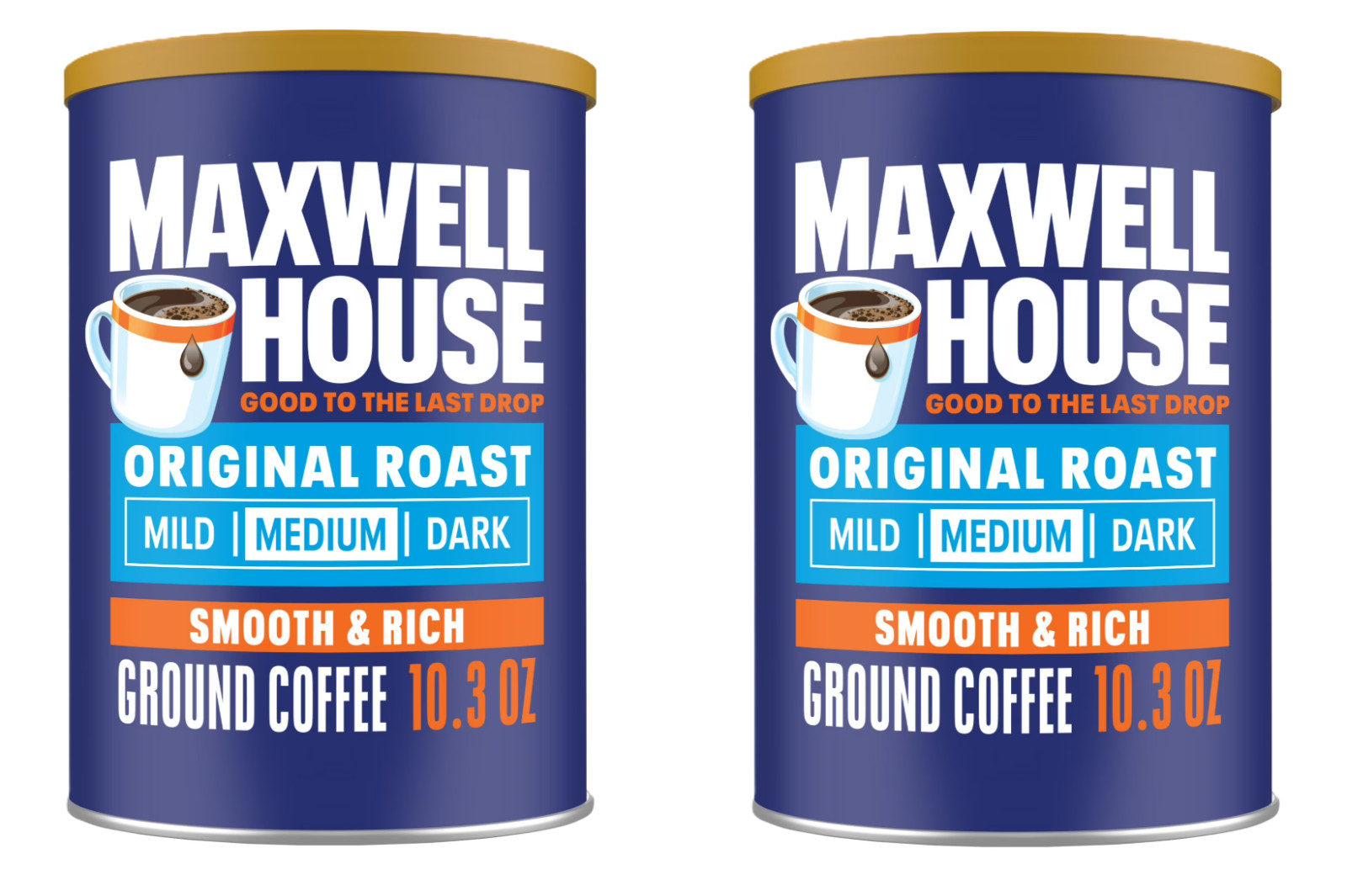 Maxwell House Original Roast Ground Coffee 10.3oz – 2 Pack | Rich Smooth Medium