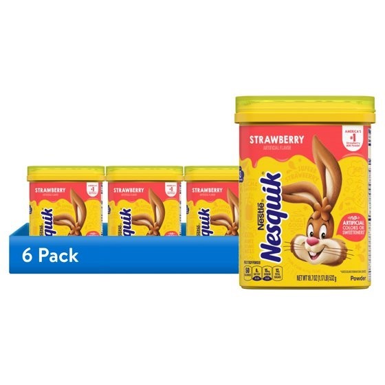 Nestle Nesquik Strawberry Flavor Powder Drink Mix, 18.7 oz
