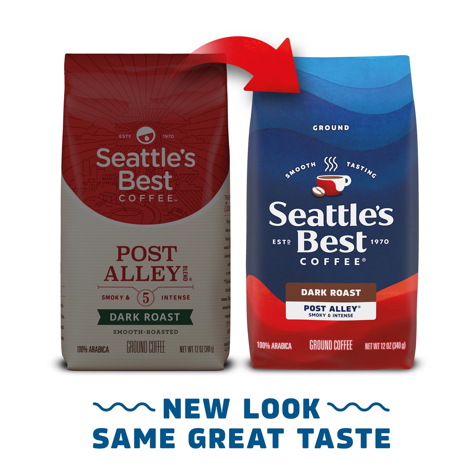Seattles Best Coffee Post Alley Blend Dark Roast Ground 12 Ounce Pack of 6