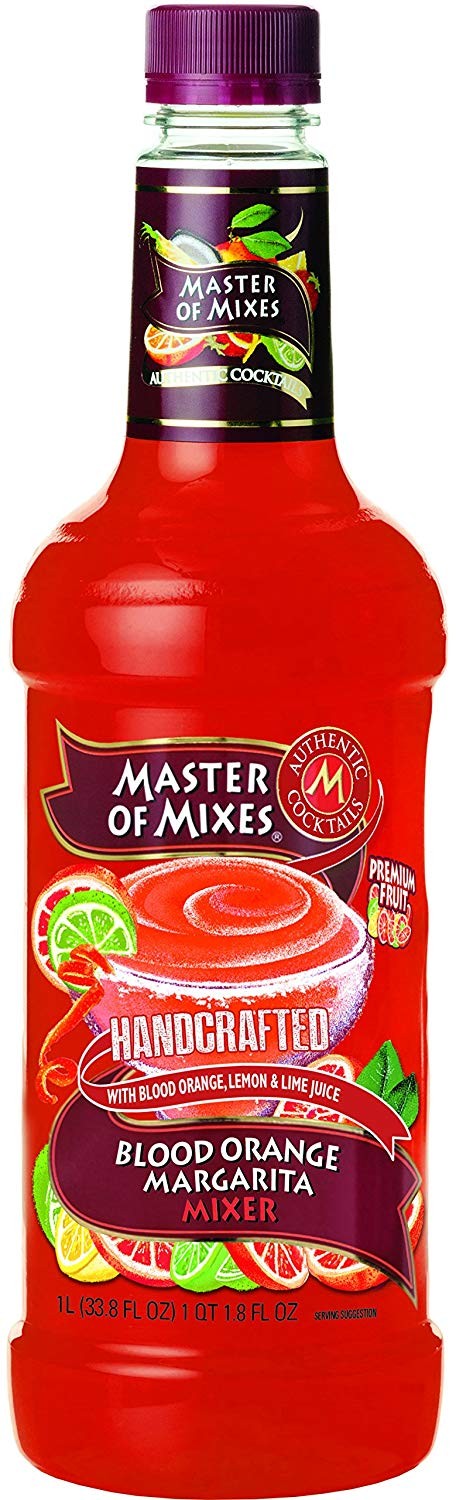 Master of Mixes Blood Orange Margarita Drink Mix, Ready To Use, 33.8 Ounce