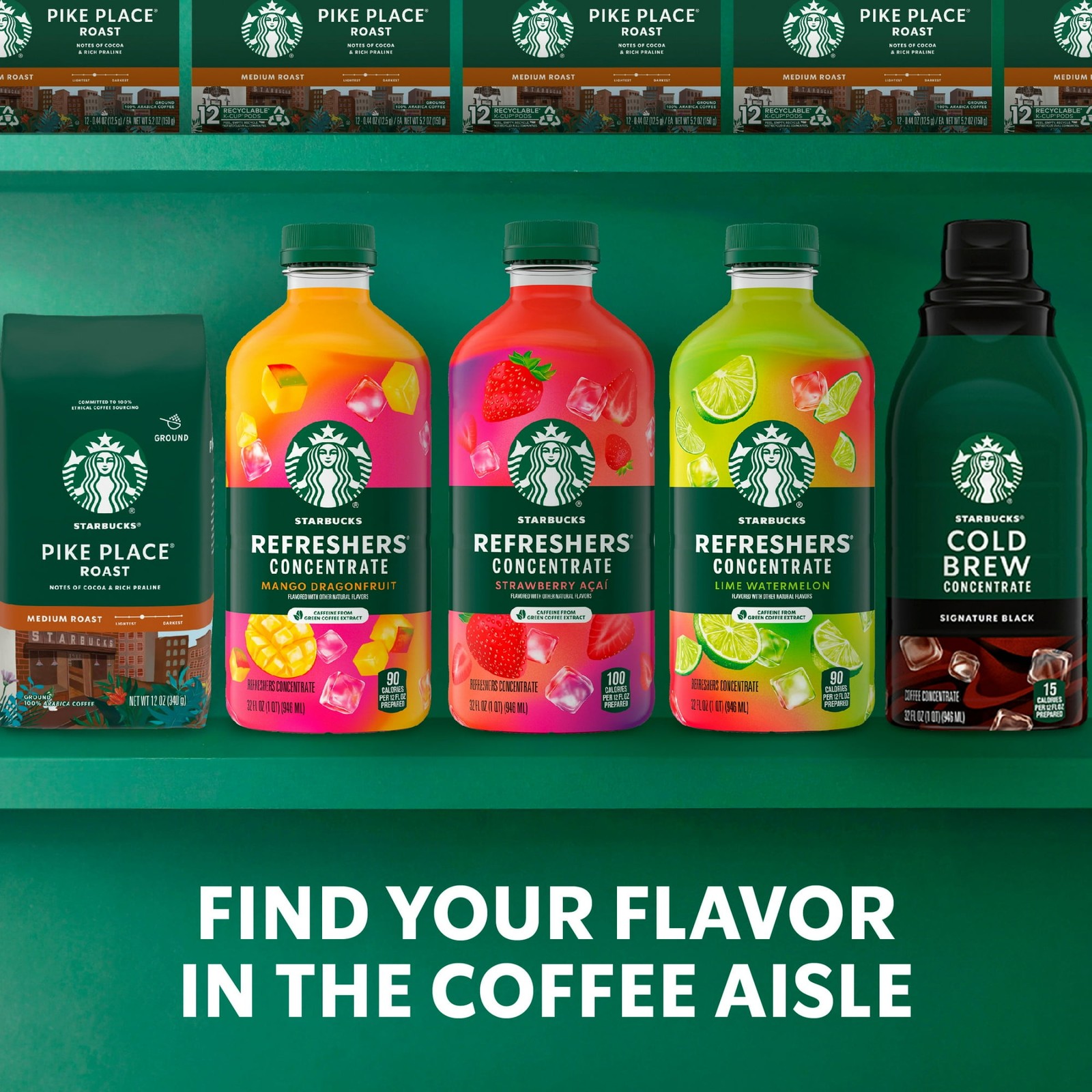 Starbucks Refreshers Concentrate Strawberry Acai, Refreshing Drink,cold 32 fl oz
