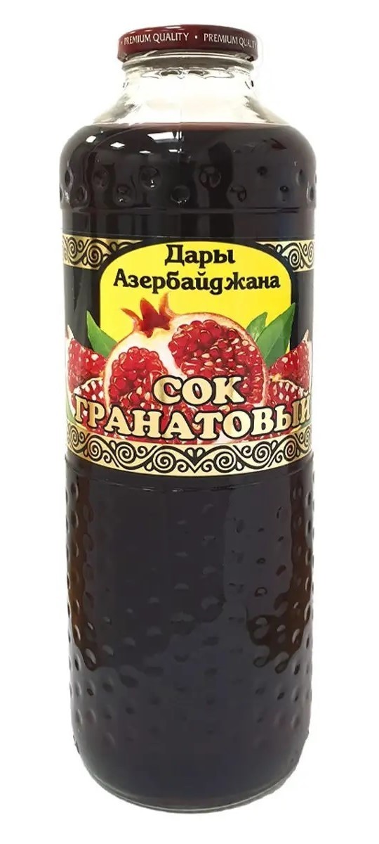 Pomegranate Juice “Gifts of Azerbaijan” 2 x 1L Glass Bottles Natural Azerbaijani