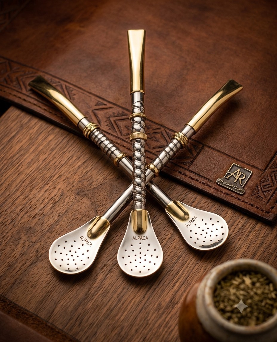 Bombillos de Alpaca para Yerba Mate (per Unit)