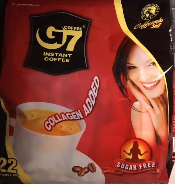 Trung Nguyen G7 Collagen 3-in-1 Instant Coffee Sugarfree US Seller