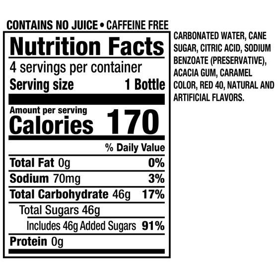 Crush Strawberry Soda Made with Sugar, 12 fl oz glass bottles, 4 pack