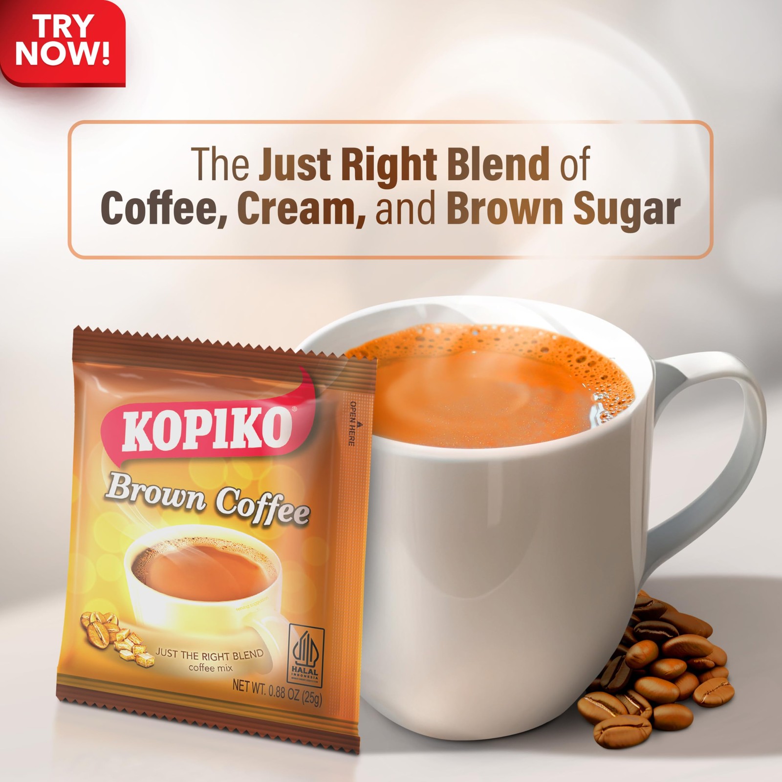 Kopiko Brown Instant Coffee Mix – Authentic Indonesian Volcanic Coffee – Tast…