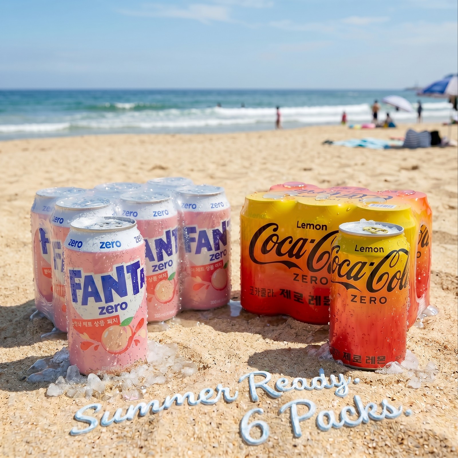 Imported Zero Sugar Sodas & Drinks 6 Pack | Choose Your Flavor Lemon Coke Zero,