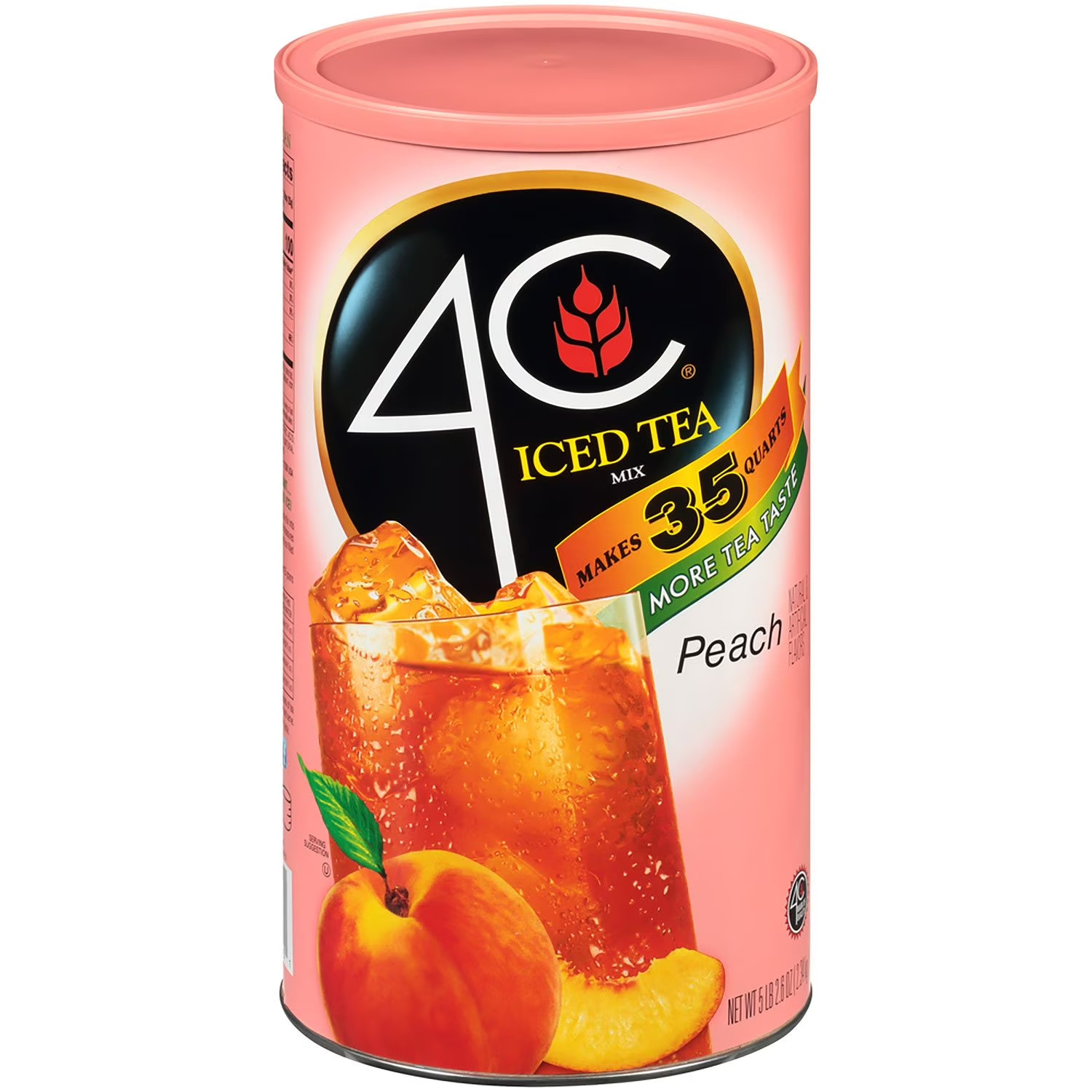 4C 35 QT Peach Iced Tea Mix Kosher, Gluten Free (82.6 oz.2.Pack) Free Shipping