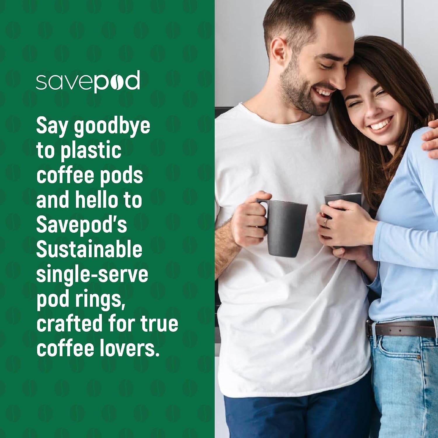 SavePod Universal Ring for Reusable Coffee Pods, 1 Pack, Black | Compatible with