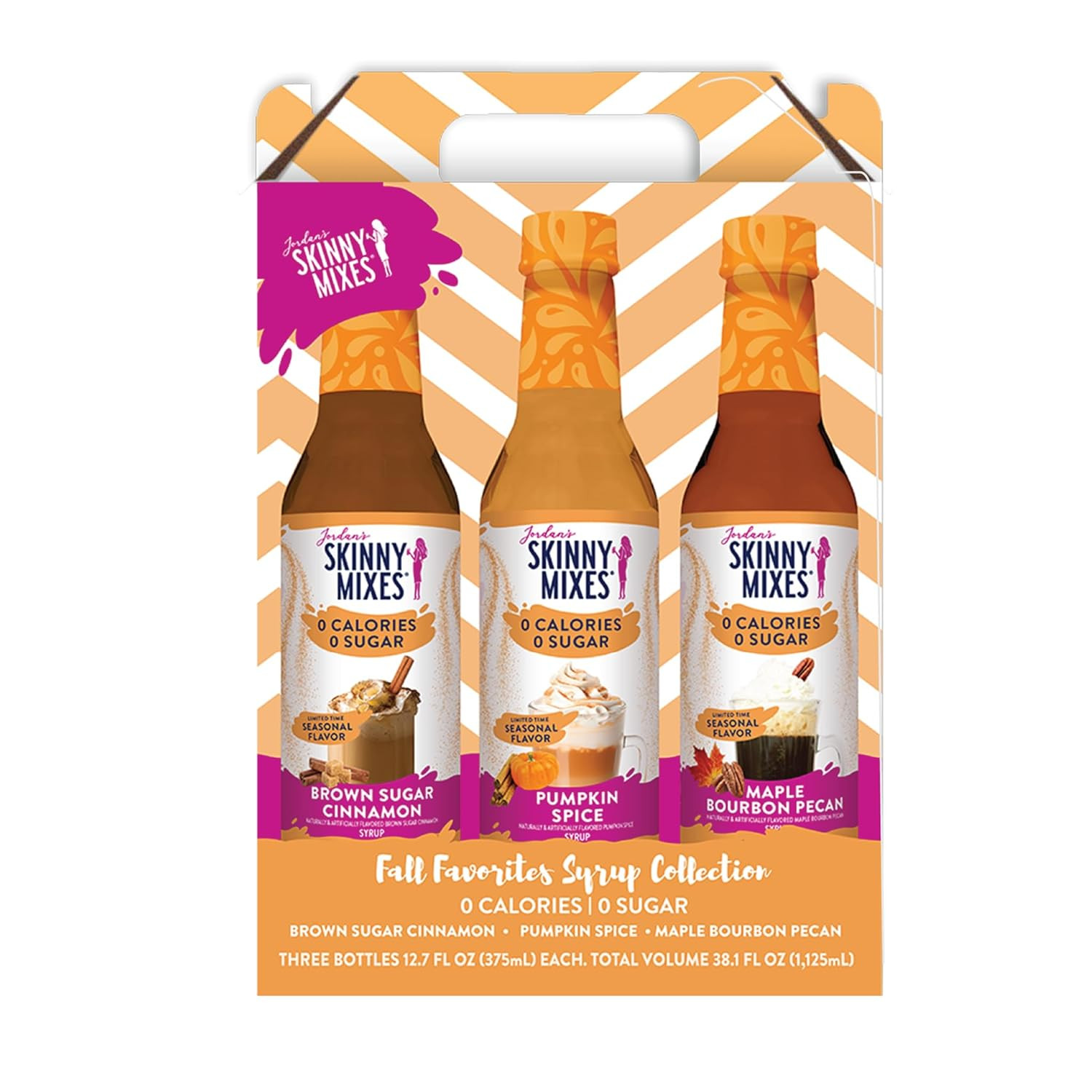 Sugar Free Coffee Syrup, Holiday Fall Syrup Trio Coffee Flavoring Syrup, Zero Ca
