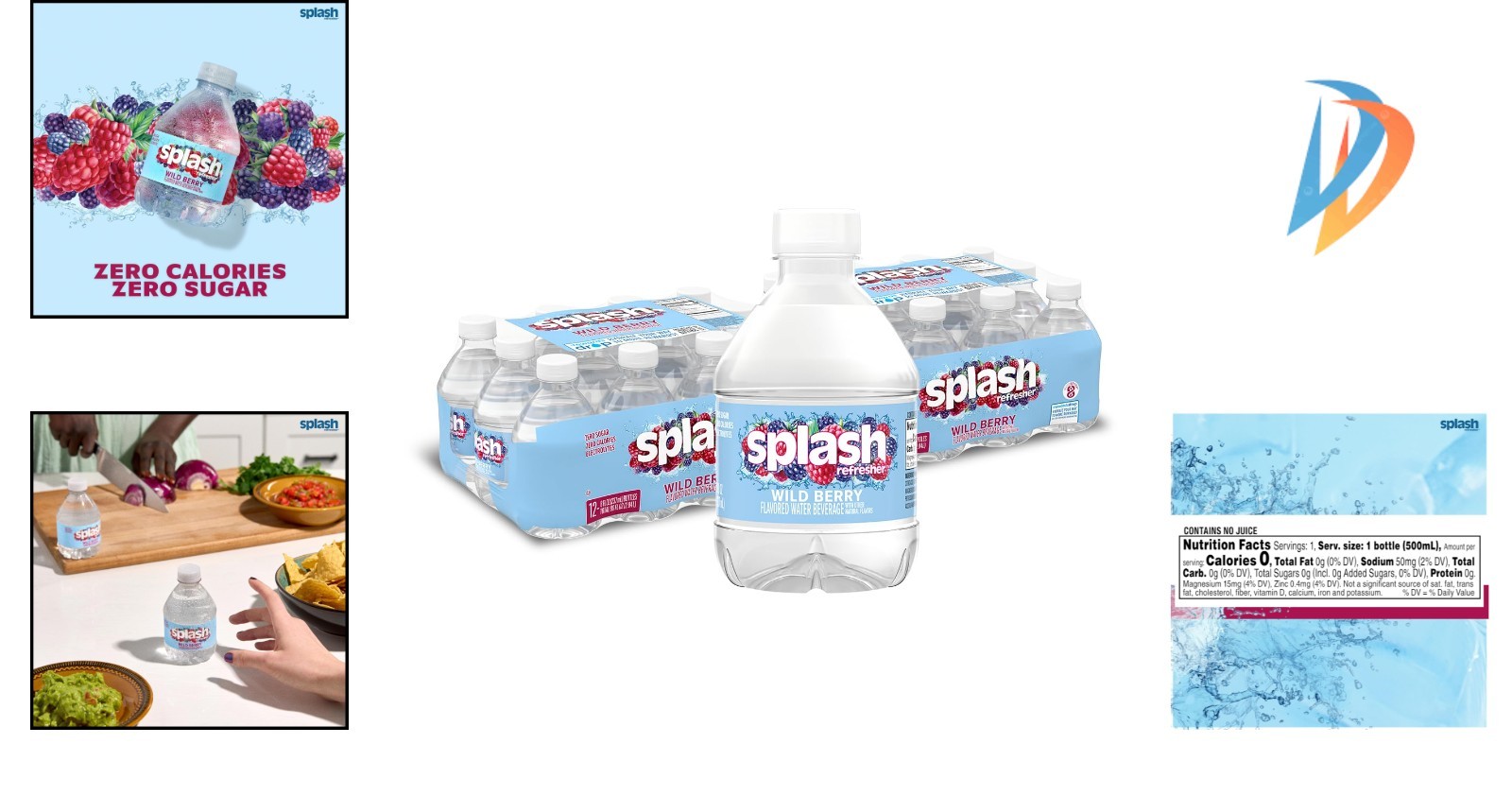 Refreshing Wild Berry Flavor Water – Pack of 24, Perfect for Anytime Enjoyment