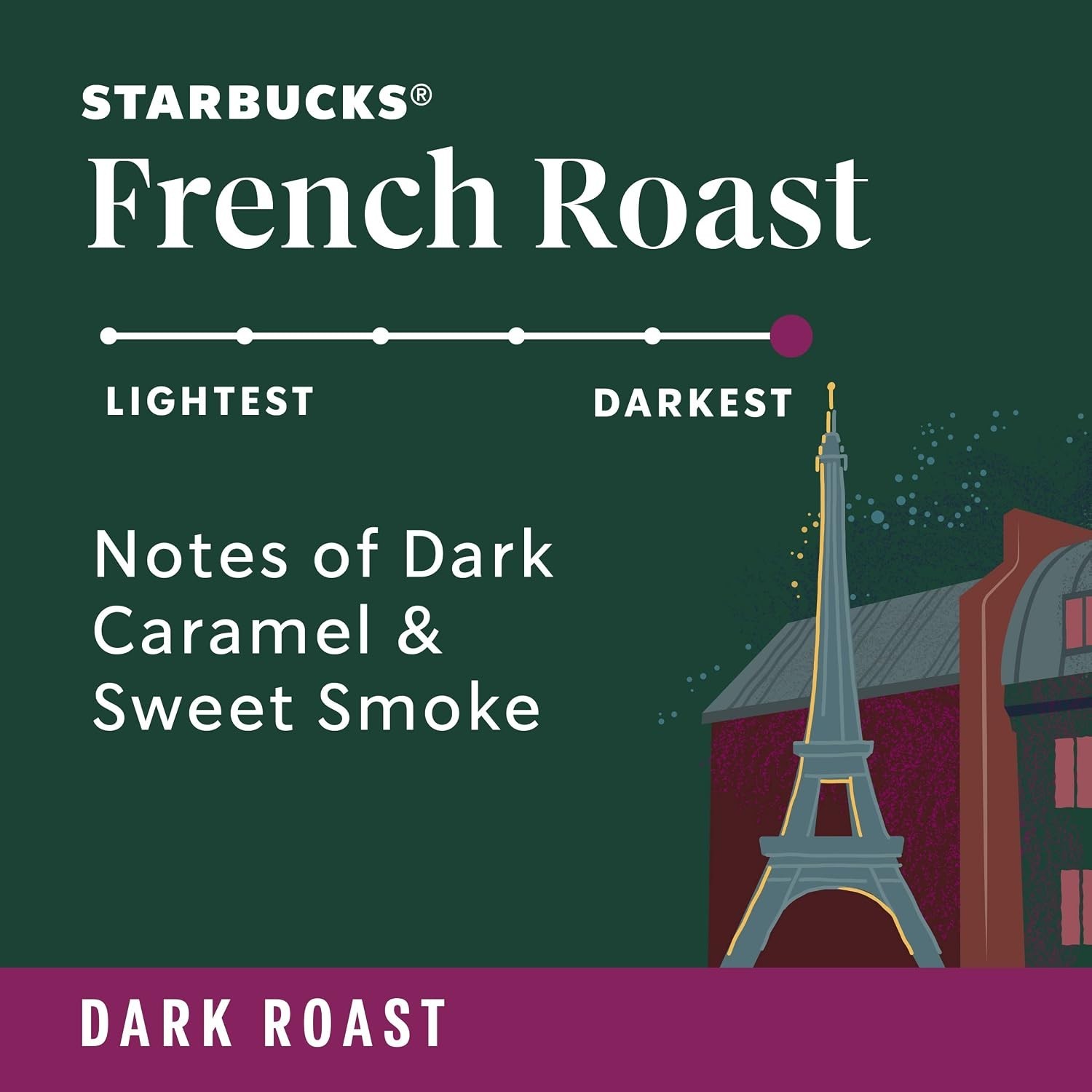 Starbucks French Roast Dark Roast K-Cup Pods 96 Count Keurig Hot or Iced Coffee
