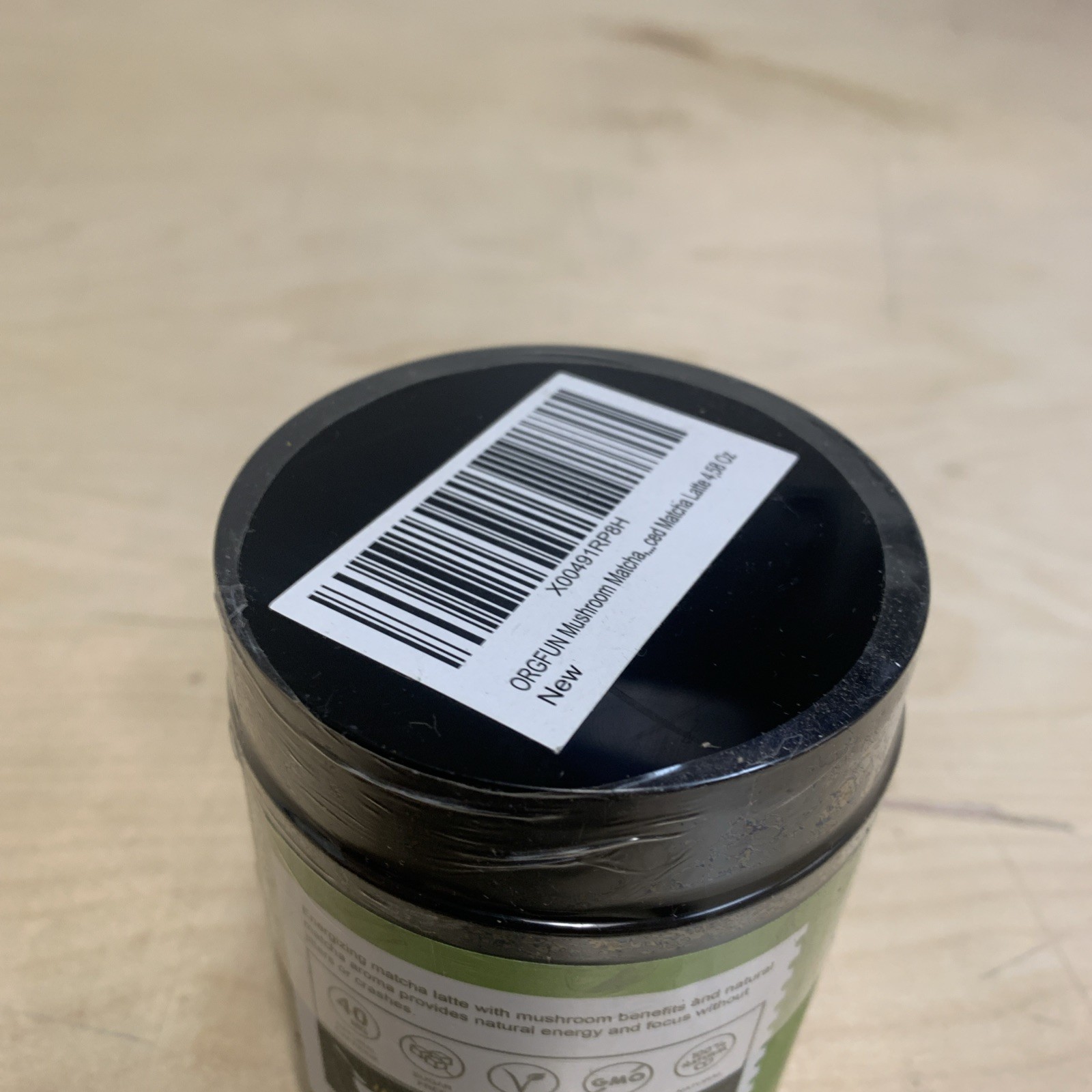 Orgfun Mushroom Energizing Matcha Latte Powder 4.58 oz exp. 12/27