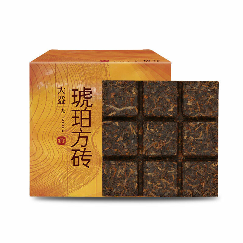 Amber Square Tea 240g * 2014 MengHai Tea Dayi TAETEA Puer Shu Pu Erh Ripe Pu’er