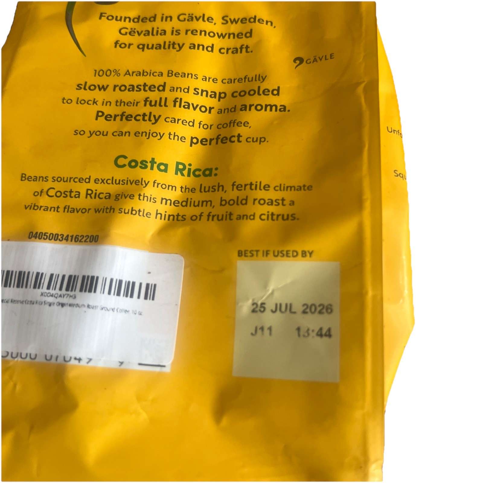 Gevalia Special Reserve Costa Rica Coarse Ground Coffee Medium Roast 10 oz Bag