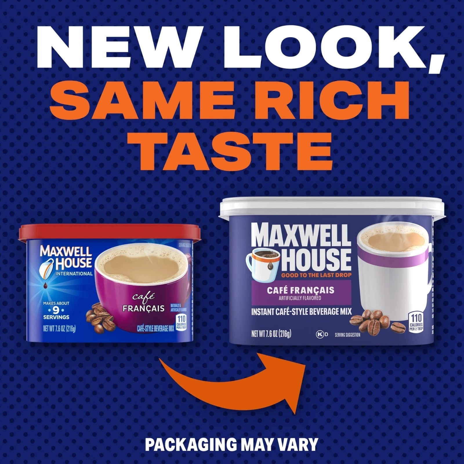 Maxwell House International Cafe FRANCAIS Style Beverage Mix 7.6 oz (Pack of 16)