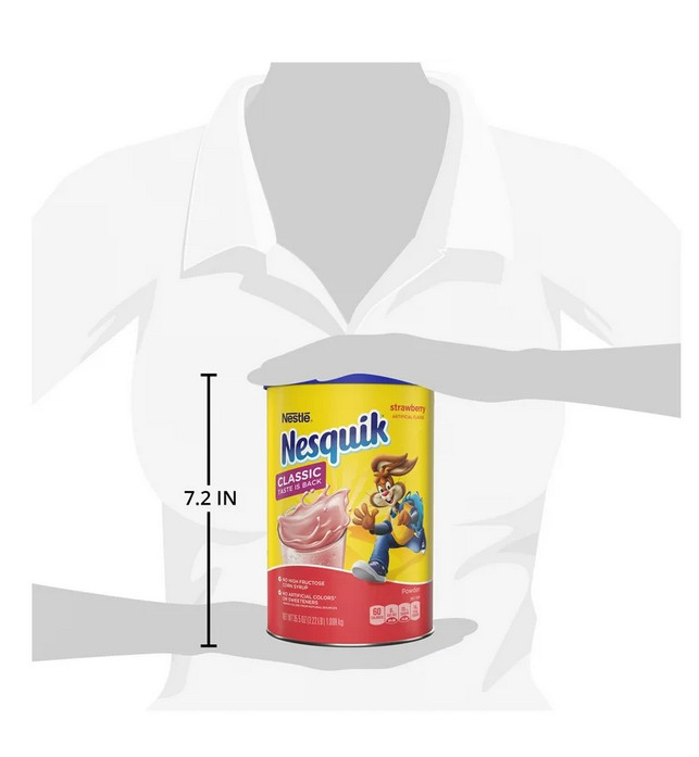 Nestle Nesquik Strawberry Flavor Powder Drink Mix, 35.5 oz
