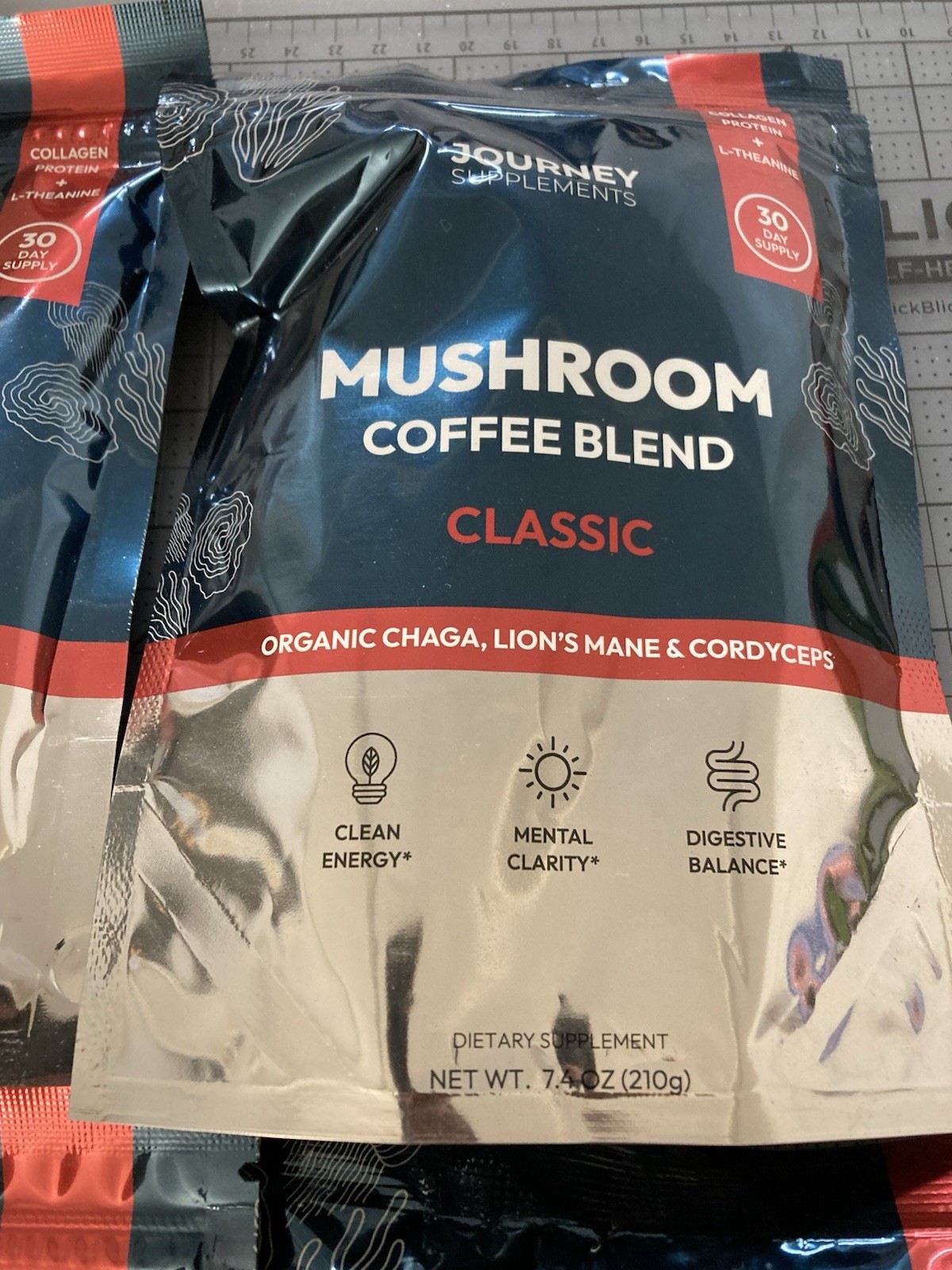 6 Packs Journey Supplements Mushroom Coffee Organic 6 Month Supply Ryze M6