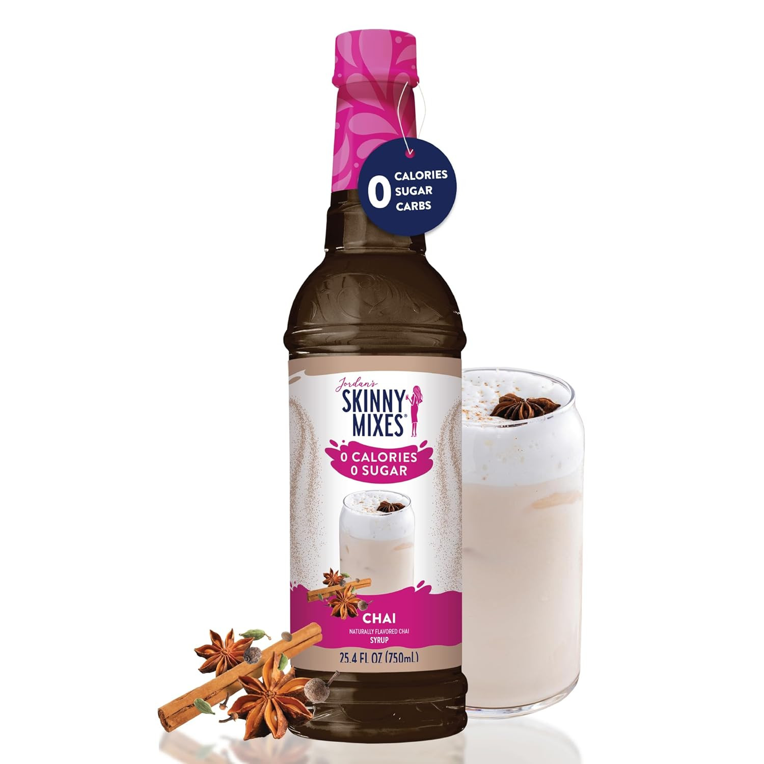 Sugar Free Coffee Syrup, Chai Coffee Flavoring Syrup, Zero Calorie Drink Mix, Ch