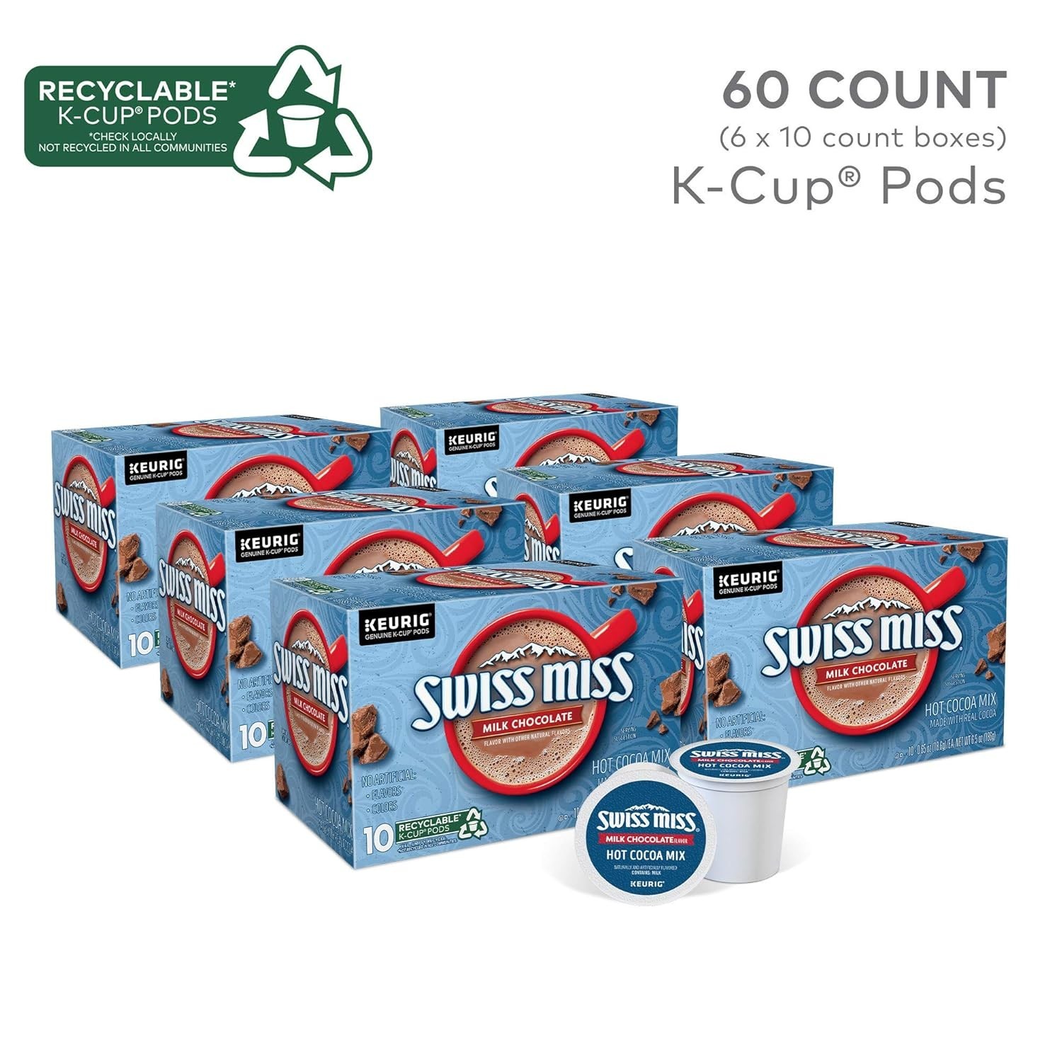 60 Count Single-Serve Milk Chocolate K-Cup Pods – Sweet Enjoyment Anytime