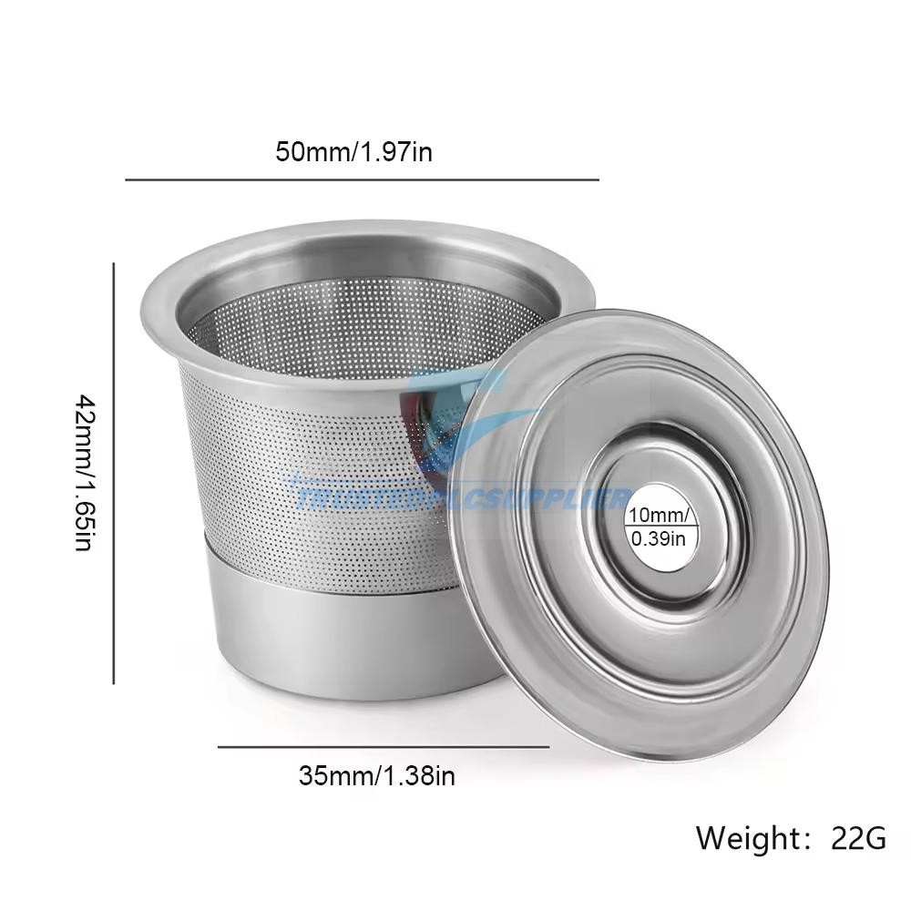 2/4 Pack K Cup Reusable Coffee Pods for Keurig: Stainless Steel Refillable K Cup