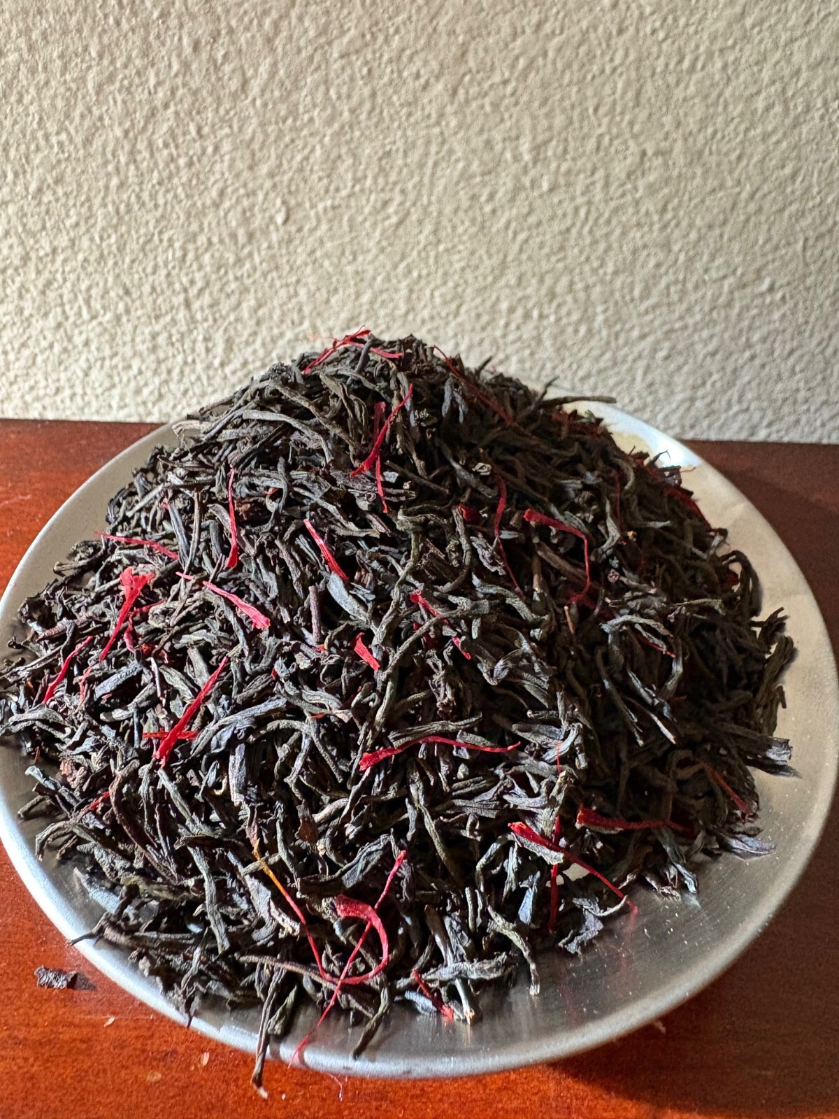 1 LB. of Saffron mixed with Black Earl Grey loose Tea