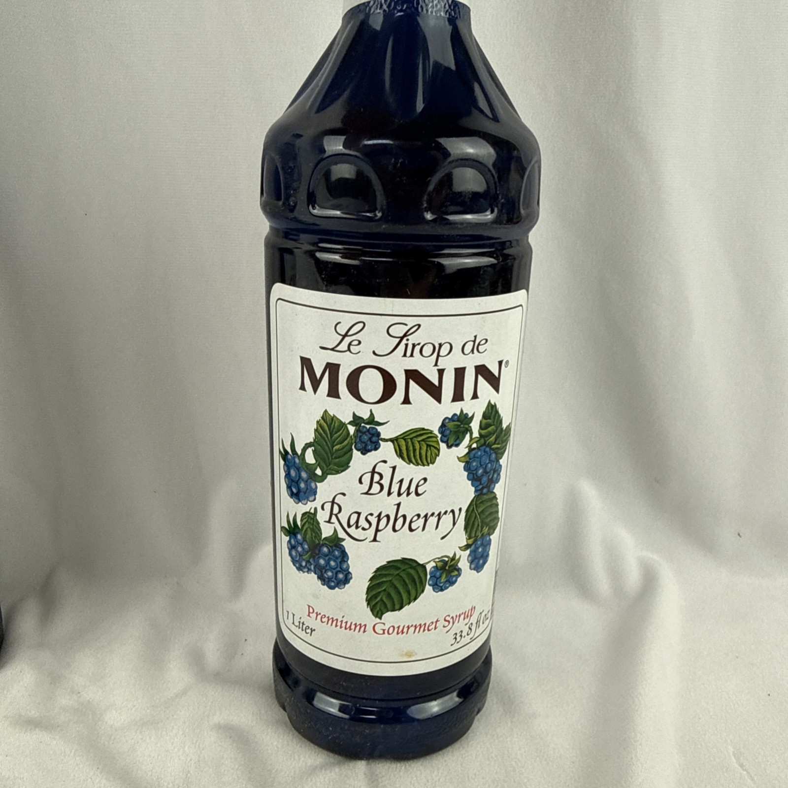 Lot Of 2 Monin Blue Raspberry Syrup – Bottle (1L) 1.0L Each