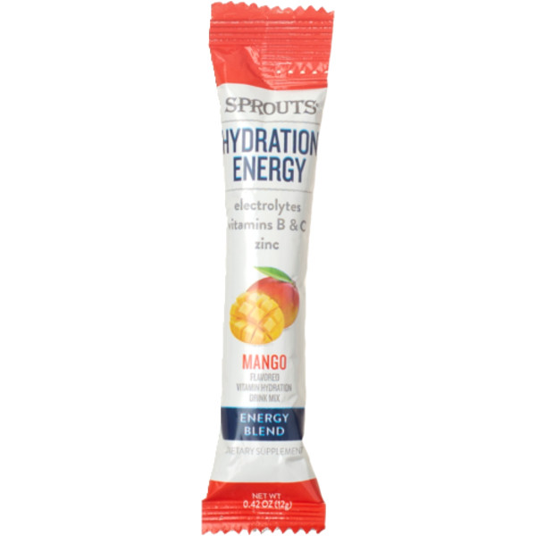 2 Pack – Sprouts Mango Hydration Drink Mix Single 1 each