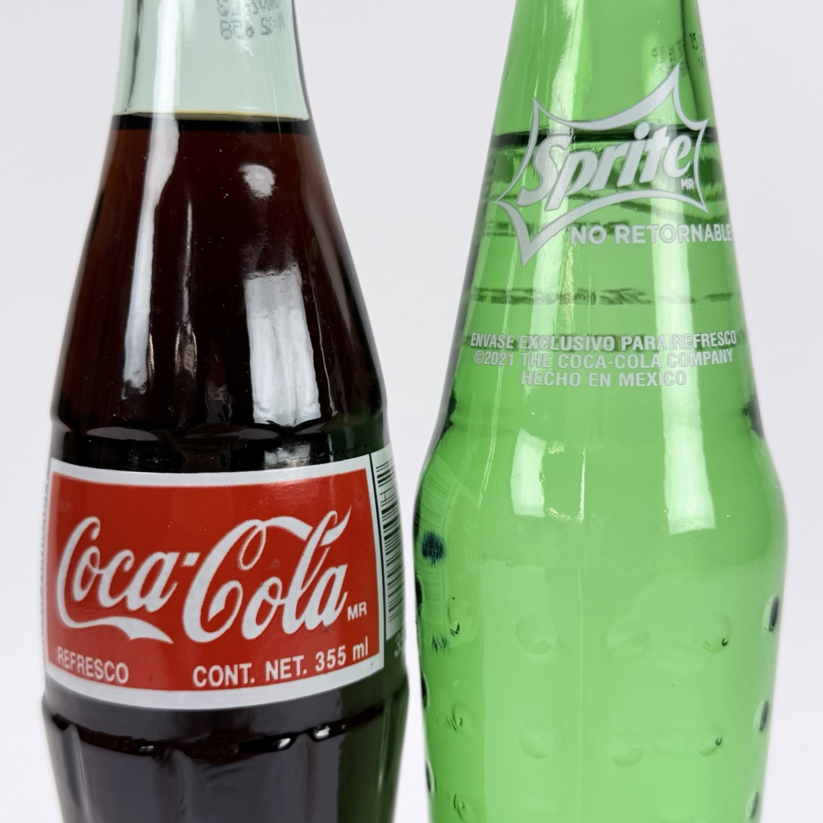 Mexican Coca-Cola Coke Coca Sprite Refresco Hecho En Mexico Glass 355ml Bottle