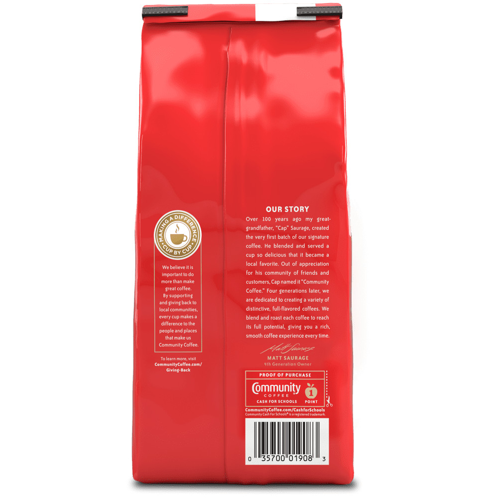 Community Coffee Pecan Praline Medium Roast Ground 12 oz Gable Top USA Free ship