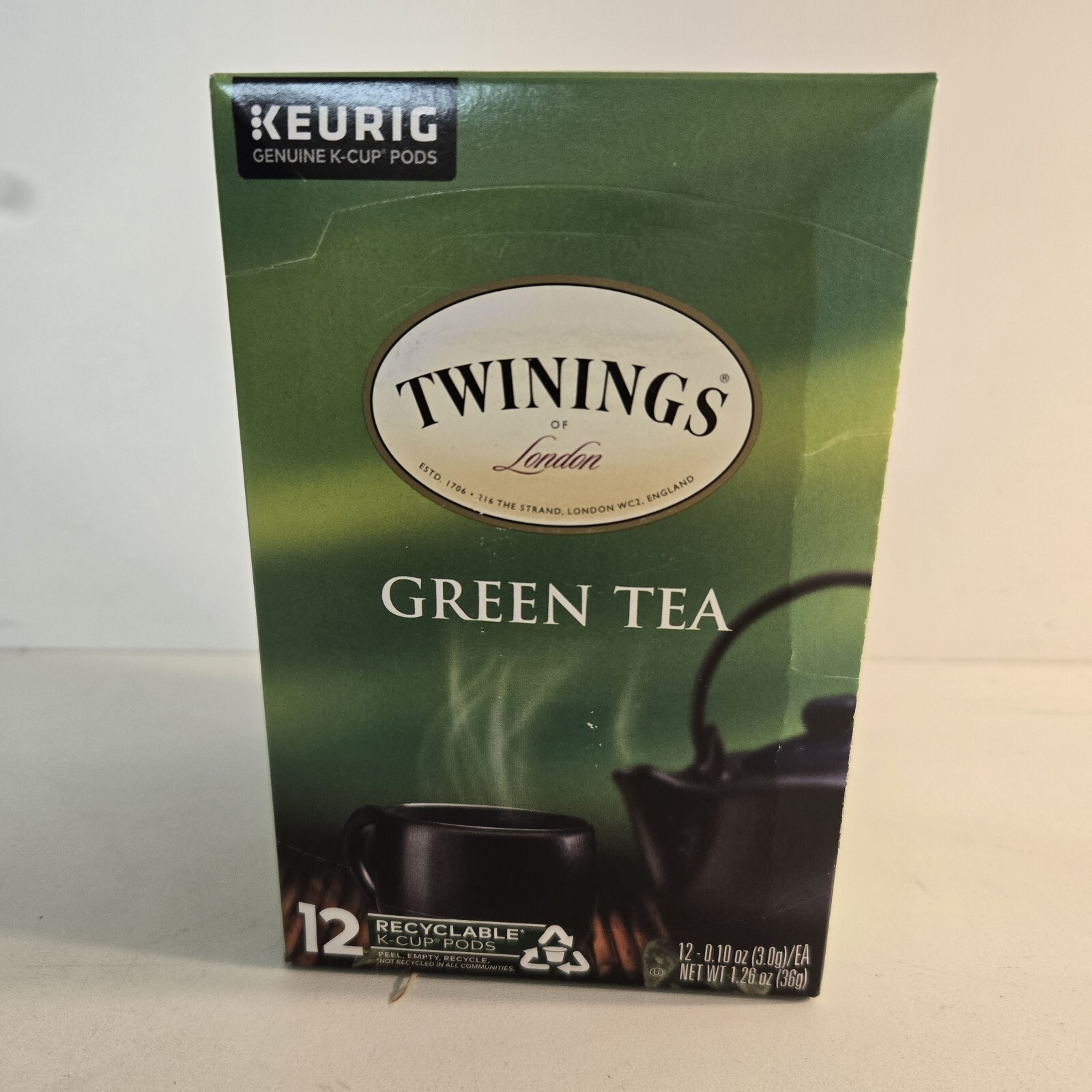 Twinings of London Green Tea K-Cups for Keurig, 12 Count Per Unit